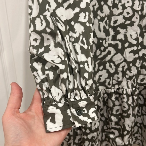 ELIZABETH AND JAMES Drop Waist Dress Womens Animal Print Size Medium - Picture 5 of 8